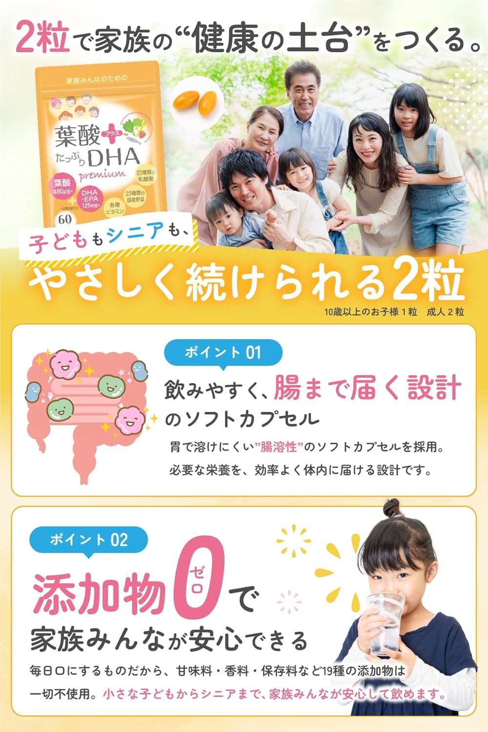 葉酸プラスたっぷりDHA・ファミパケ